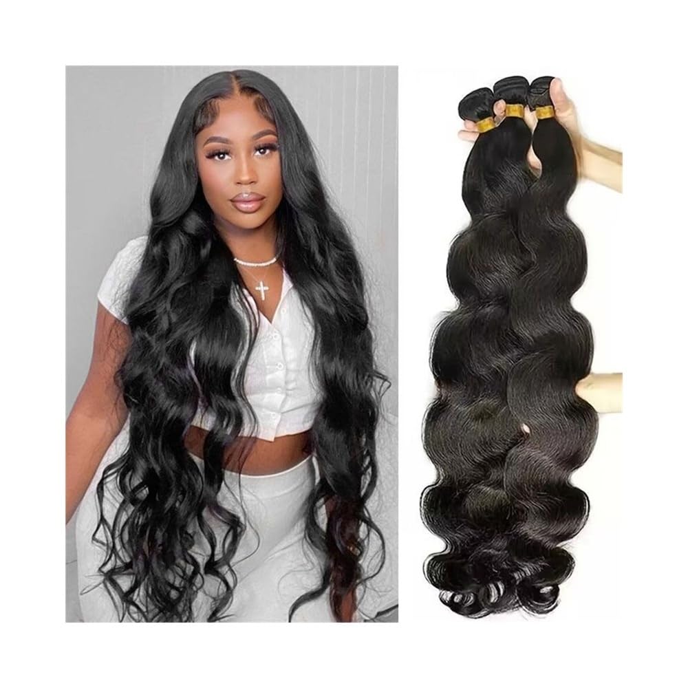 Dicht Indische Körperwellen-Menschenhaarbündel, 1/3/4 Bündel für den Alltag | Remy-Haarverlängerungen(16inches 1pc)