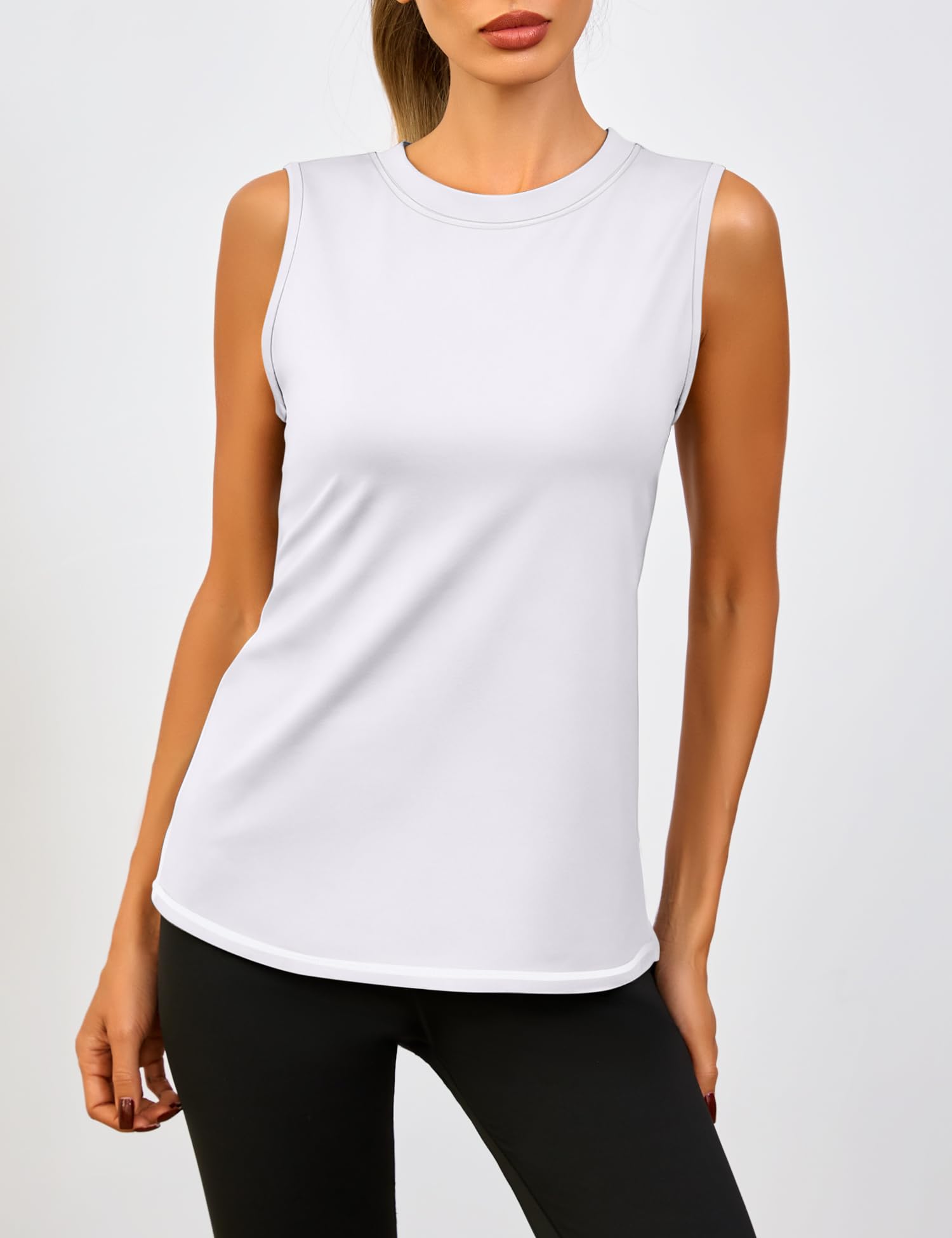 Canotta Sportiva Donna Top Senza Maniche Palestra Canotte Donna Fitness Yoga Corsa - 2