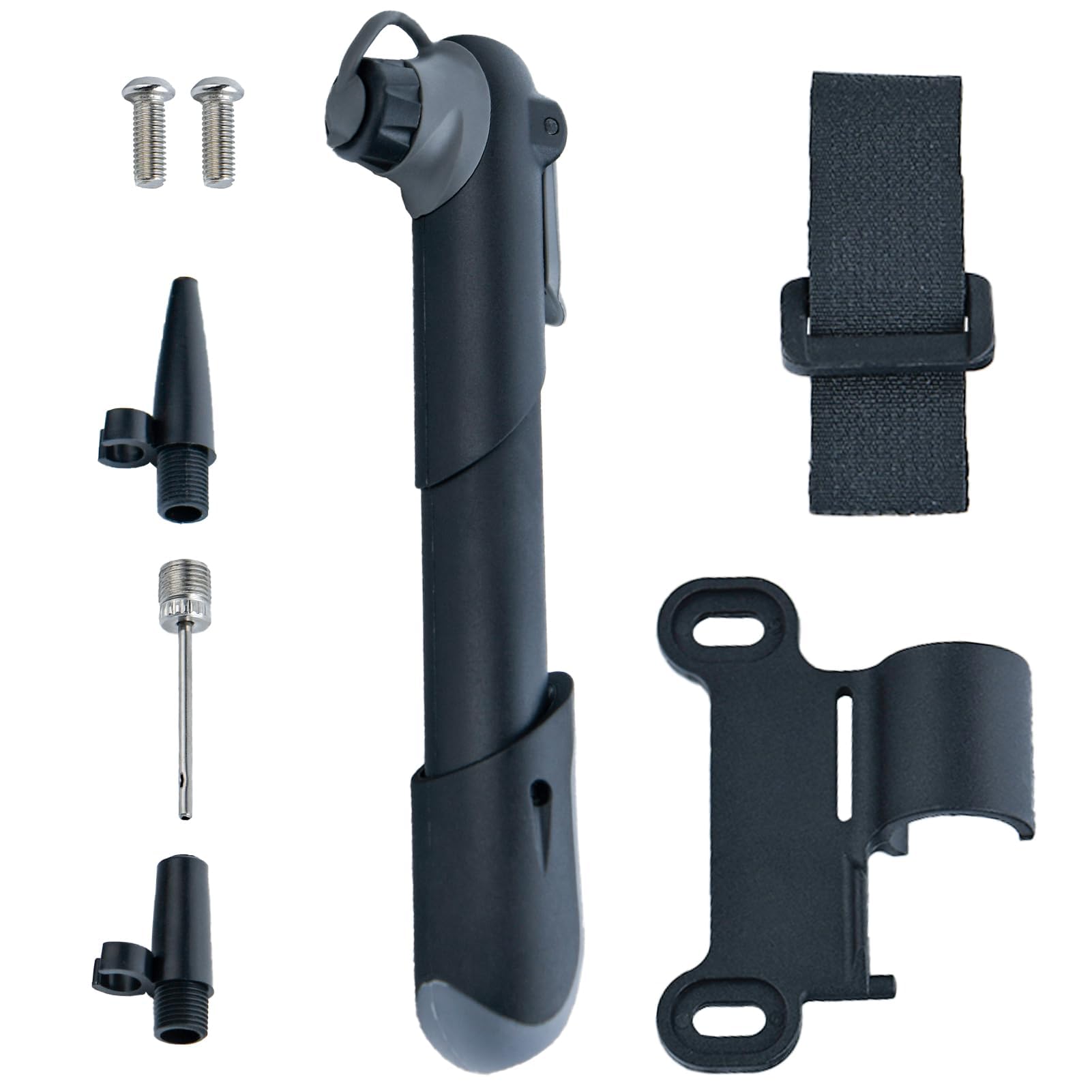 GOLD DEER Mini Bike Tire Pump Portable Bicycle Pump with Ball Pump Needles Bike Air Pump 120 PSI Tire Pump for Road & MTB Air Ball Pump Inflator Tire Repair Kit Fits Presta & Schrader
