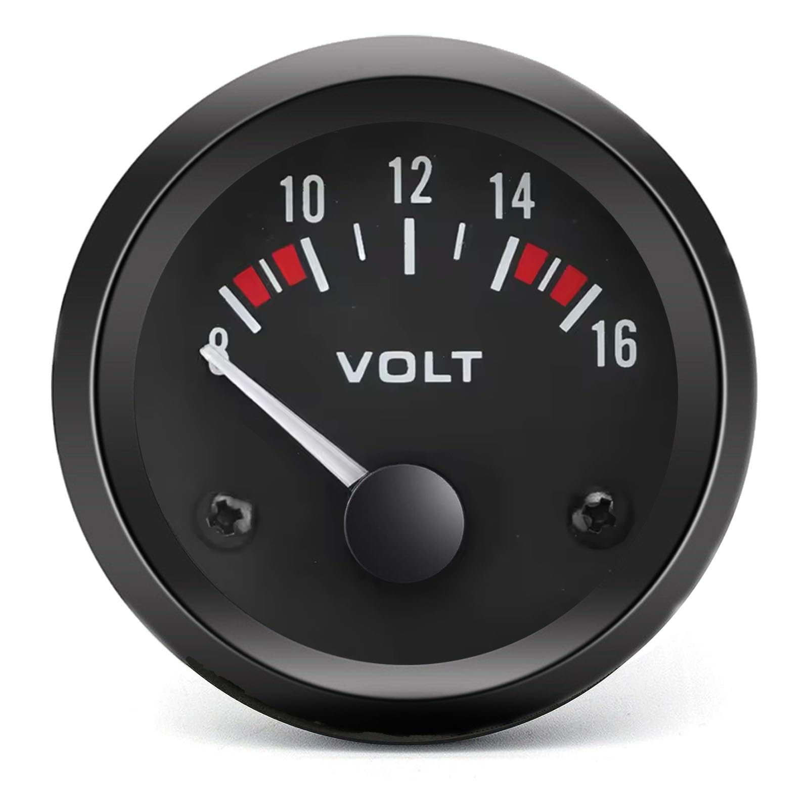 BLLYOGU 2"(52mm) DC12V Voltmeter Digital Volt Gauge Voltage Meter Kit 8-16V for Car Truck Vehicle Automotive