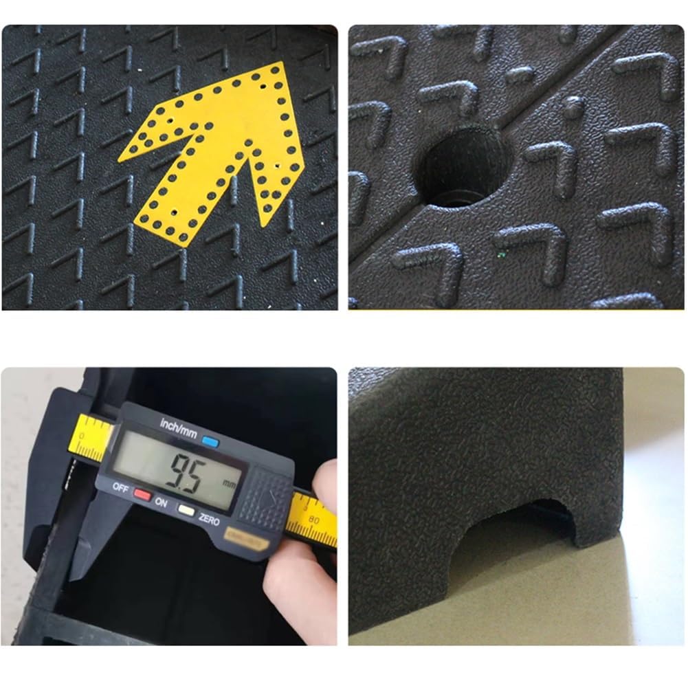 Rampy gumowe Gumowa rampa krawężnikowa, przenośna progowa, antypoślizgowa podjazdowa i chodnikowa(10cm/3.94in)