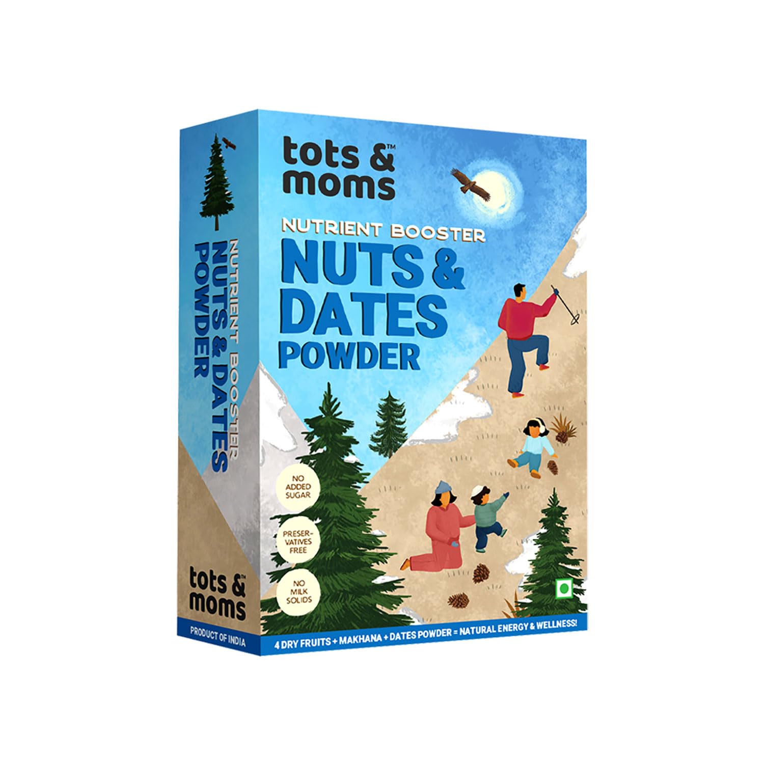 Tots & Moms Nuts & Dates Powder for Kids | Natural Energy Booster with Almonds, Cashews, Dates & Seeds | No Sugar, No Preservatives | Natural Dry Fruit Mix | 100g-picture-11