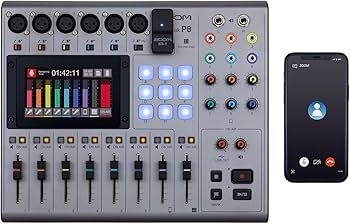 Amazon.com: Zoom PodTrak P8 Podcast Recorder, 6 Microphone Inputs