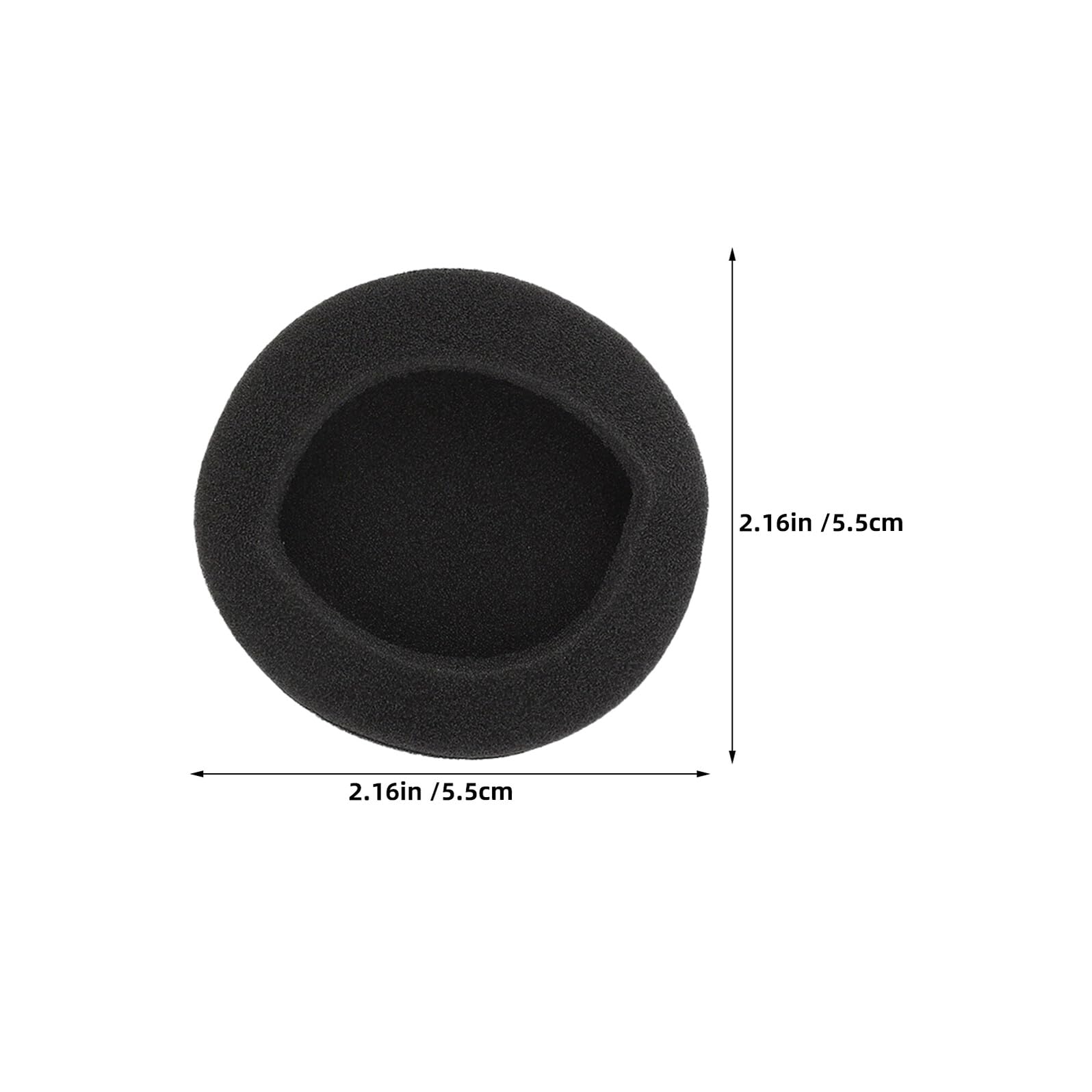 Lot de 24 Coussinets d'oreille en Mousse 55 MM Coussinets de Rechange pour Casque Audio Confort Respirant Bruit Housses Anti-Transpiration Adaptées aux Oreillettes