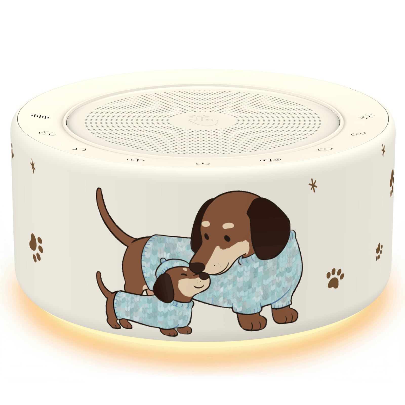 Kipcush White Noise Machine for Baby &amp; Adults, Sleep Sound Machine with 30 Soothing Sounds, 8-Color Night Light, Memory Function, White Noise for Sleeping, Nursery, Office, Travel, Relaxation