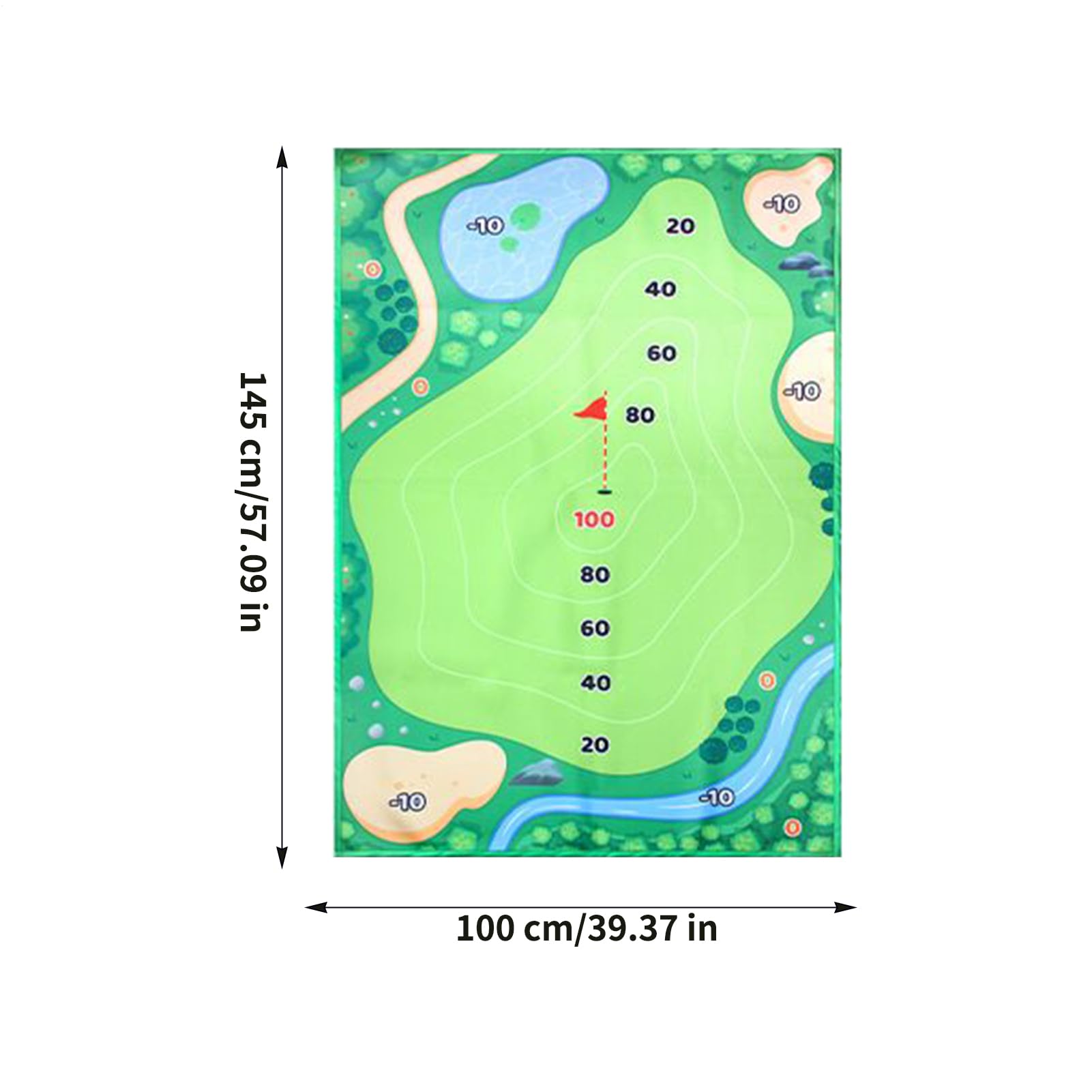 Golf Chipping Spiel Outdoor Und Indoor Tragbarer Zusammenklappbarer | Trainingsmatte Für Abschläge Für Den Garten, Hof, Terrasse, Rasen, Wiese, Und Park