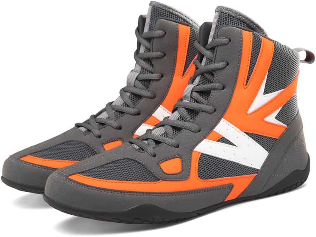 Women Men Wrestling Sneakers, Teenagers Unisex Boxing Shoes Lightweight Breathable Bodybuilding Athletic Fitness Shoes Big Size