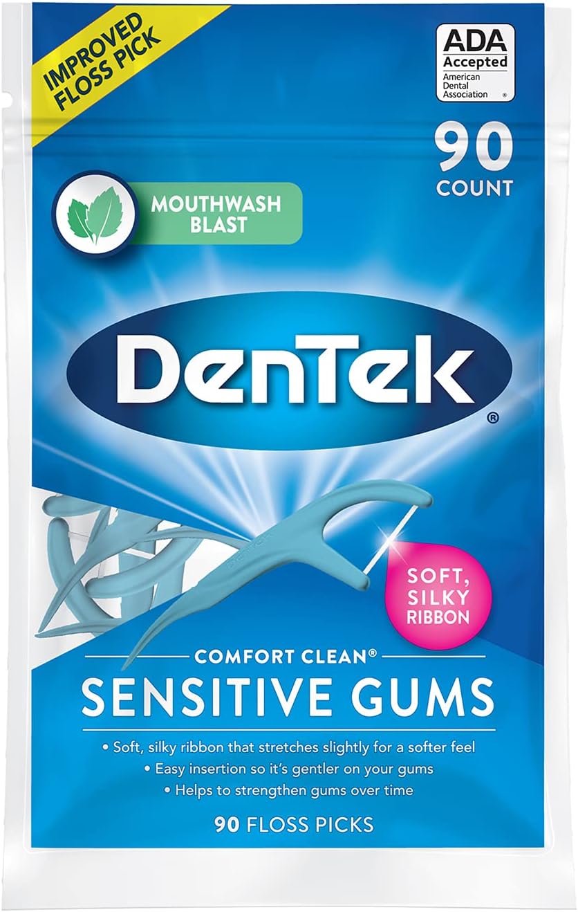 DenTek Sensitive Clean Floss Pick, 90 Count Amazon.ca Health