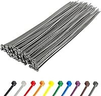 Vista 1 de GTSE 12 Inch Silver/Gray Zip Ties, 100 Pack, 50lb Strength, UV Resistant Long Nylon Grey Cable Ties, Self-Locking 12" Tie Wraps