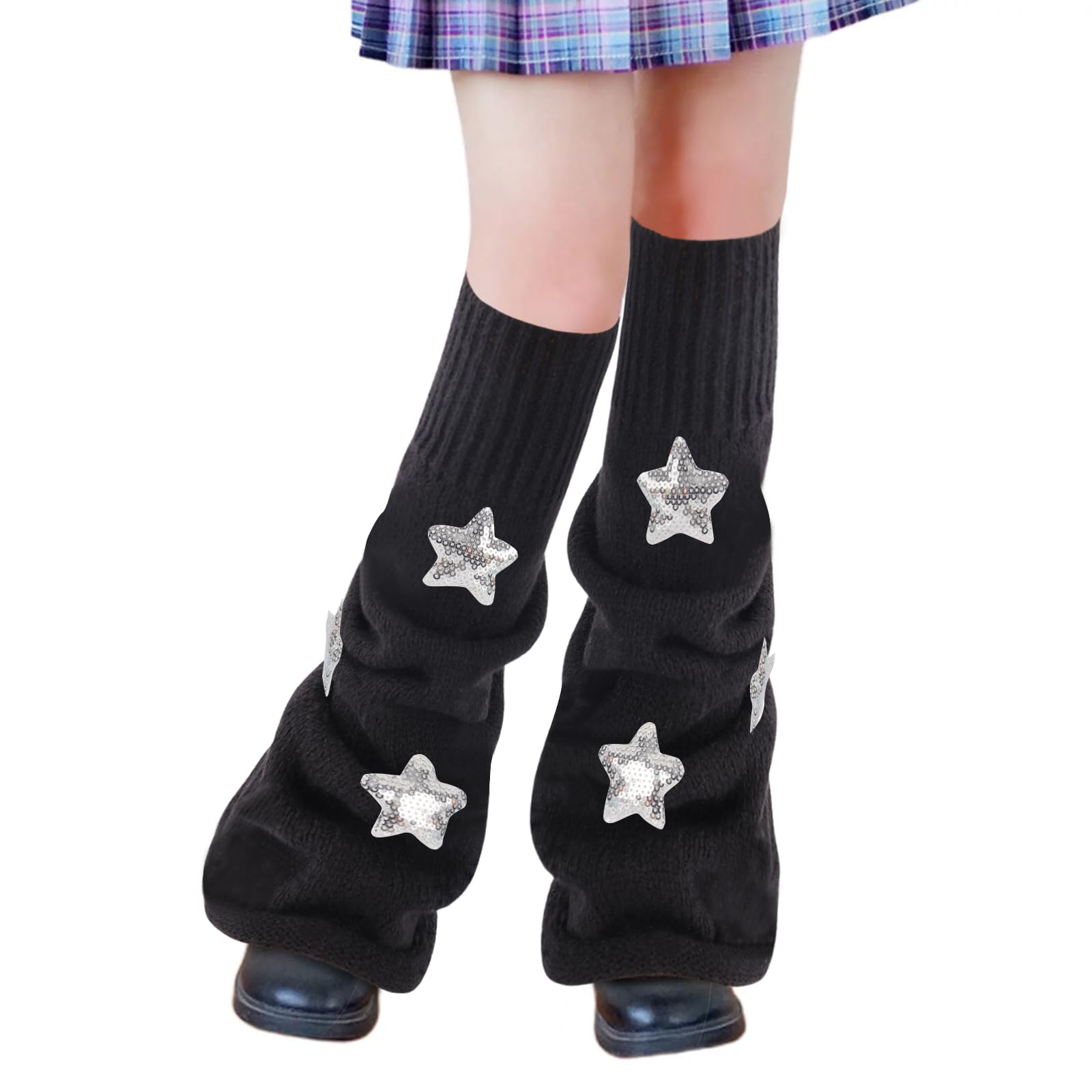 Junely Leg Warmers for Women Kawaii Leg Warmer Cute Legwarmers Japanese Socks Emo Lolita Gyaru Harajuku Accessories