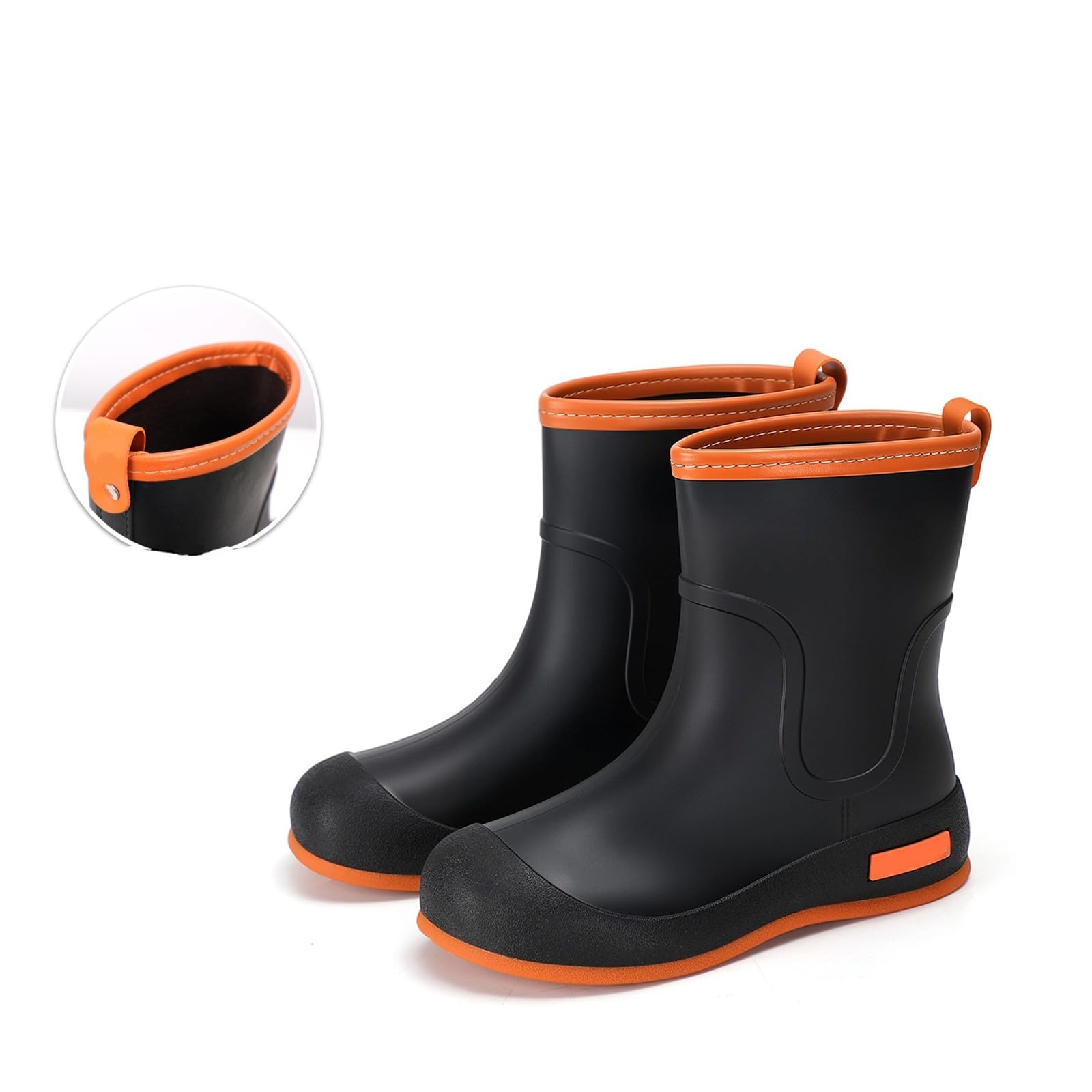 Bottes de Pluie Courtes, Chaussures d'extérieur décontractées, Sabots de Jardin pour la Marche et la randonnée.