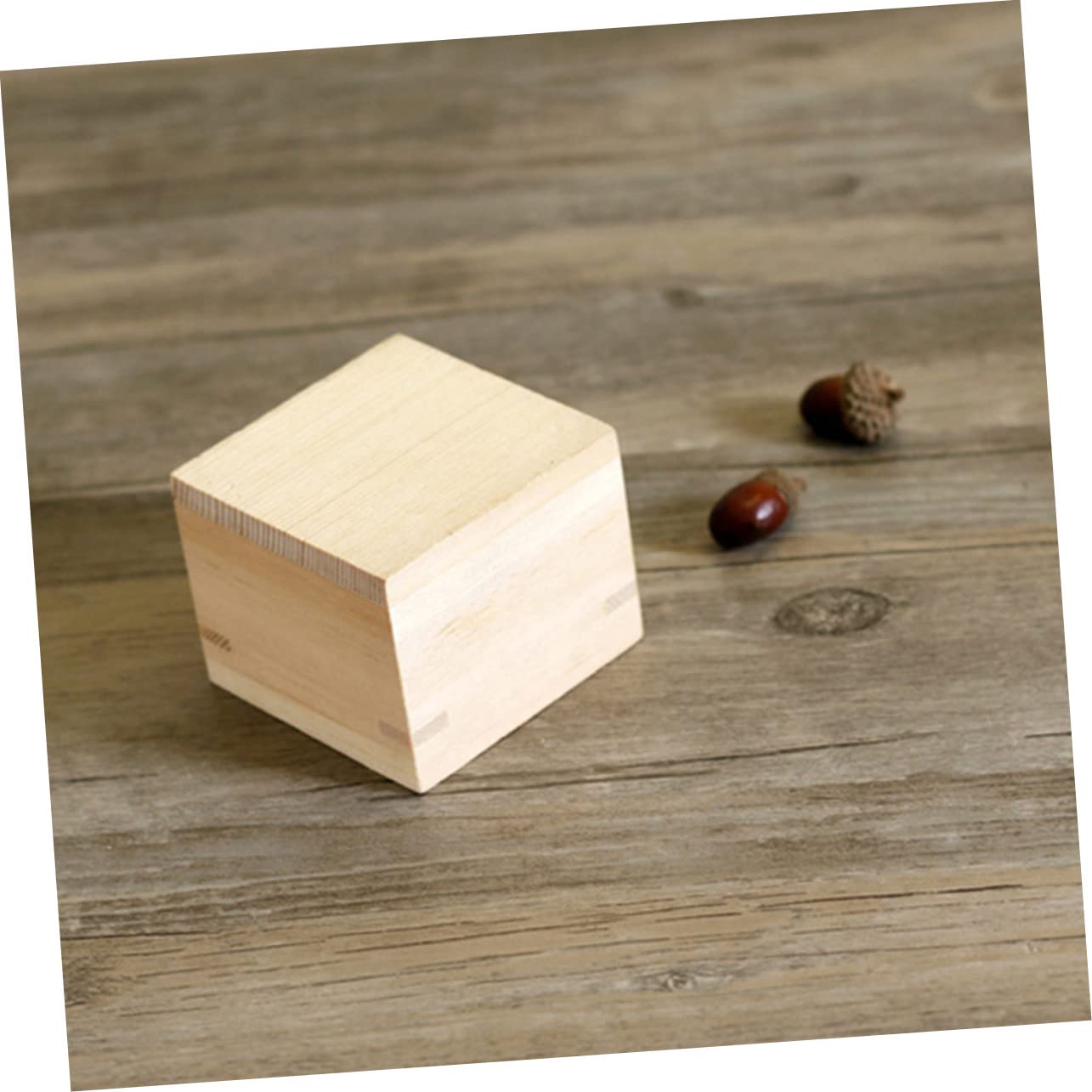 AUTSUPPL 1pc Japanese Masu Sake Cup Square Traditional Sake Drinking Utensil Holder Box