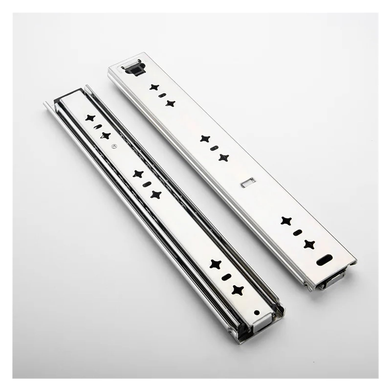 Guide for cassetti for carichi pesanti da 53 mm - Capacità di carico di 120 kg, guide for cassetti lisce ad estrazione completa for armadi e scaffali(450mm)