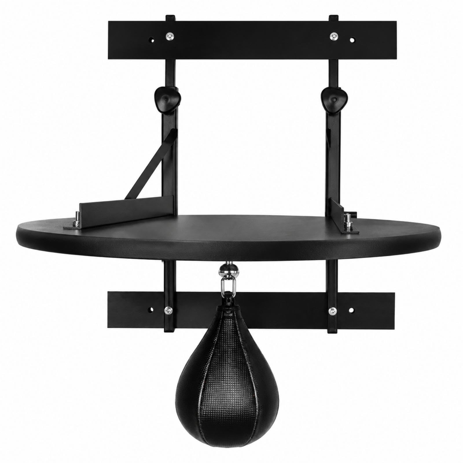 Boxing Speed Ball Space Saving Speed Bag Assembly with Ball Heavy-Duty Wall-Attached Speedball Unit for Fighters, Home Gym Black Pro Board 38MM-image-40