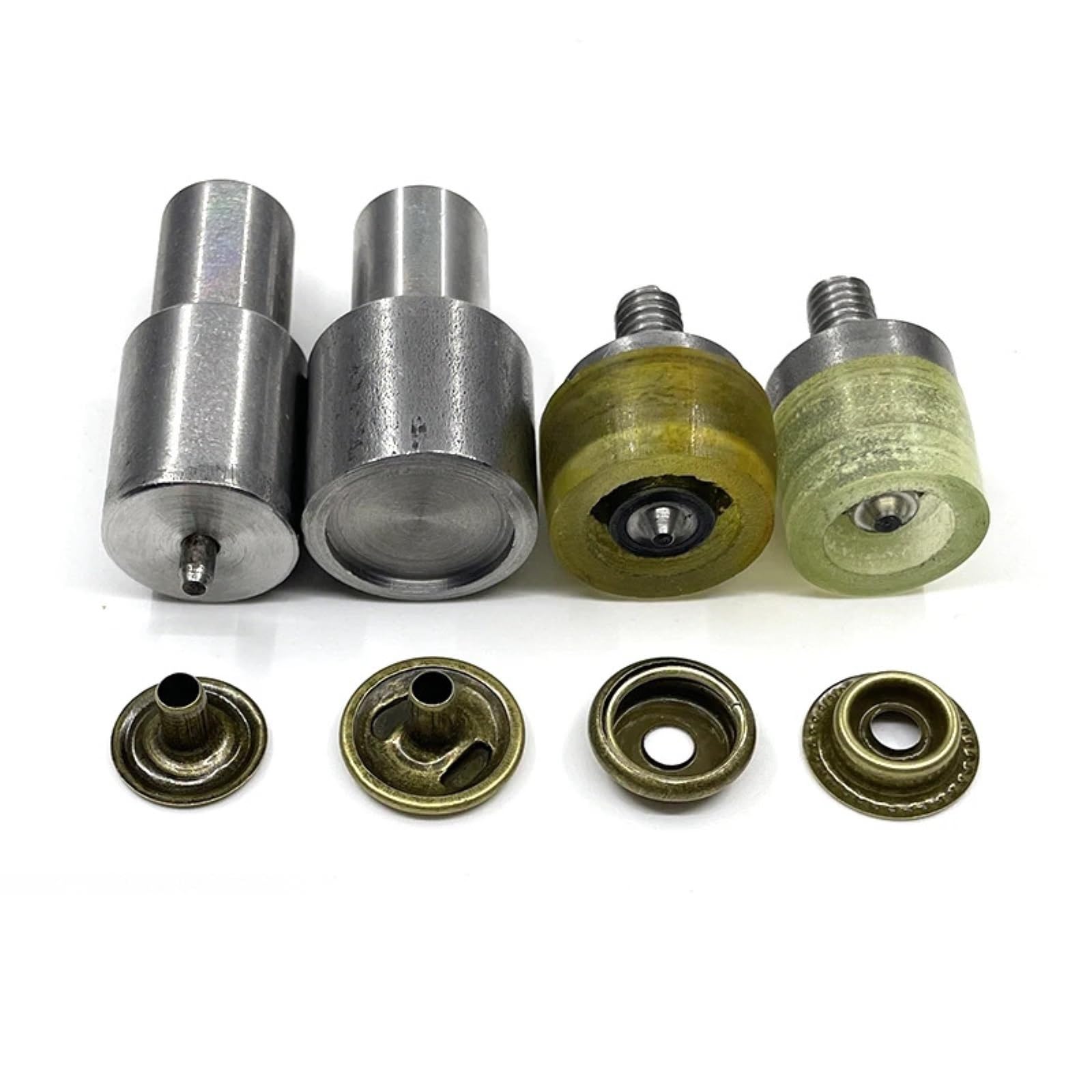 Snap Fasteners Botón Die Molde especial for máquina de botones (12 mm) | Moldes a presión for botones de cierres a presión, 12,5/15mm(50 sets and molds-01,12.5mm)