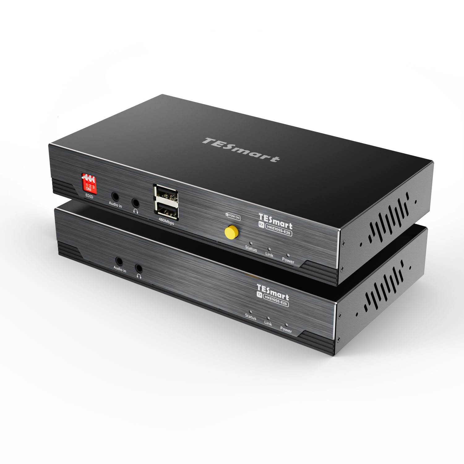TESmart Estensore KVM HDMI 4K 60Hz 100m Cat5e 6 USB 2.0 Audio POE PC Pro