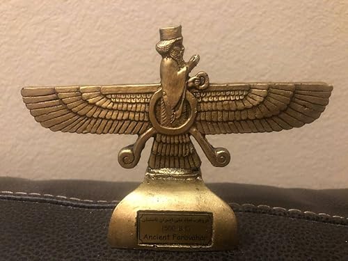 Miniatura 3 de Generic Estatua Farvahar zarathustra Decoración para el Hogar 6 "x 4" Regalo Amor Antiguo, Dorado