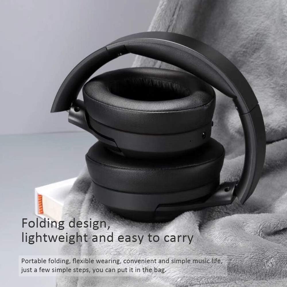 One-Day Sale: Up to 50% Off Active Noise Cancelling Headphones BT30NC,Bluetooth Headphones with Deep Bass, Wireless Headphones Over Ear, Comfortable Protein Earpads, 25Hours Playtime for Travel/Work
