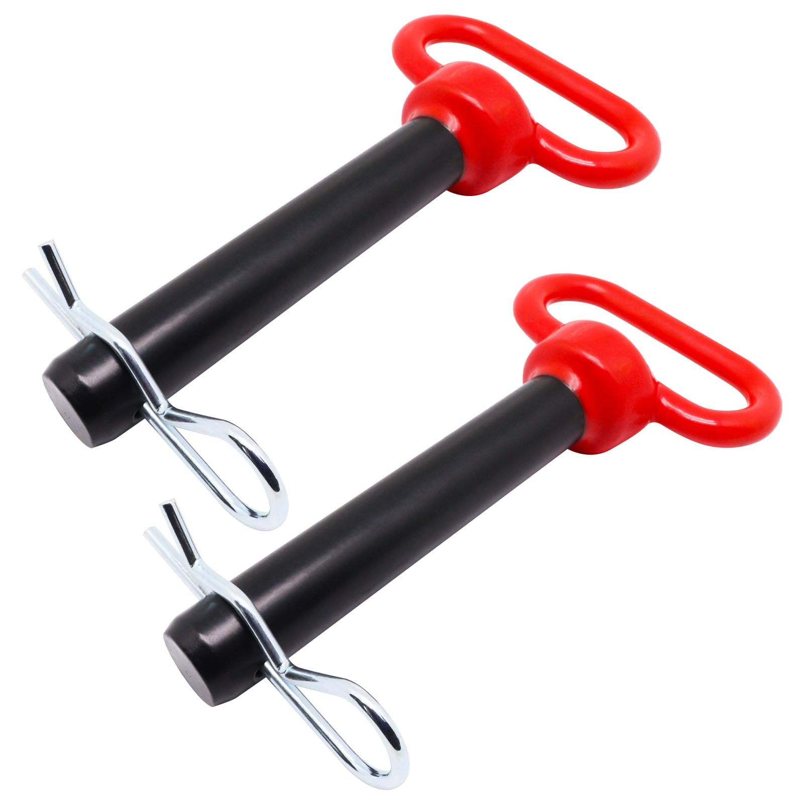 Kupplungsstift und Kupplungsclip für Traktoren, roter Griff für Wohnmobil, LKW, Boot, Auto, Traktor (2,2 x 11,4 cm)