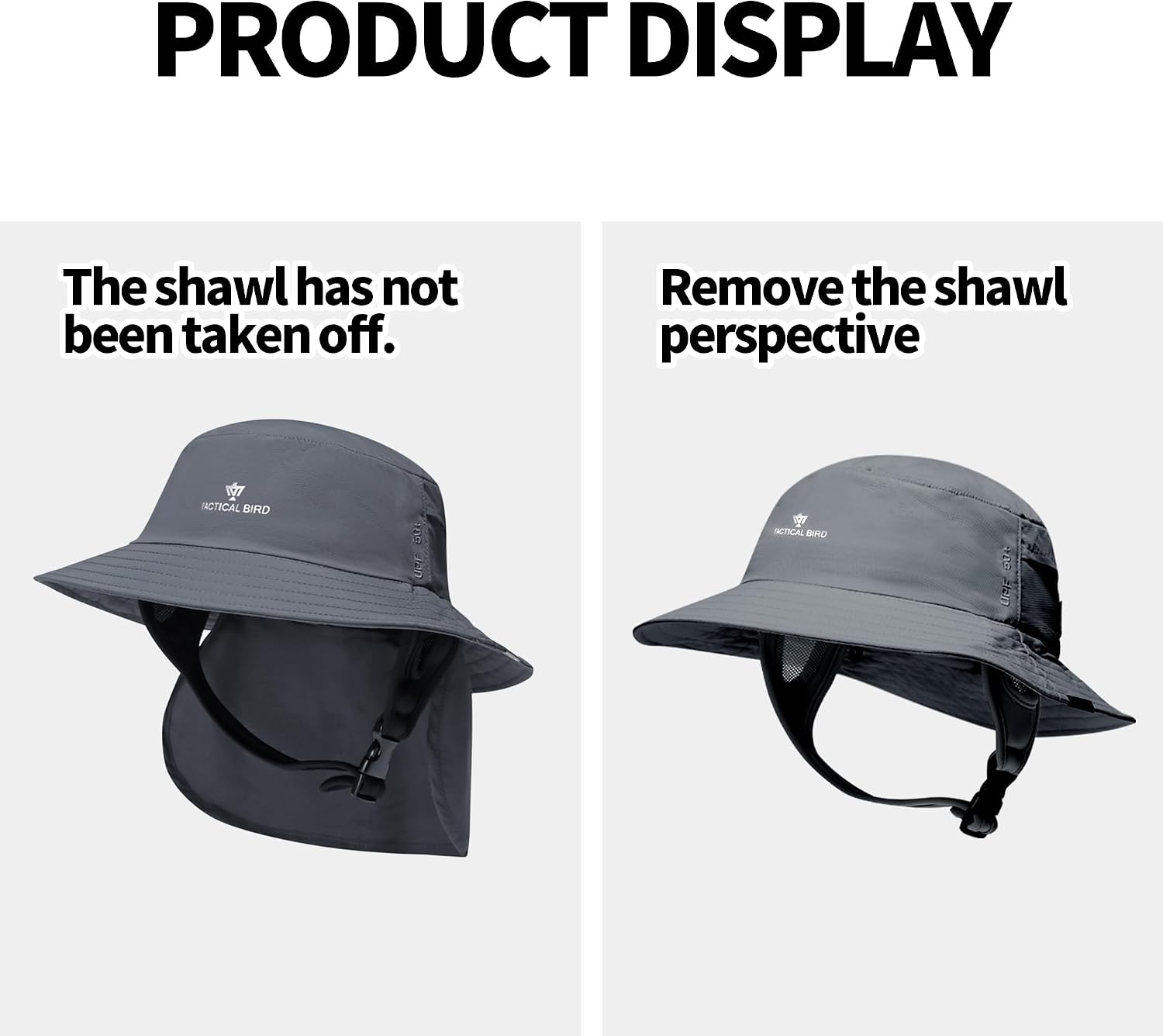 Fishing Hat for Men,Outdoor UV Sun Protection Wide Brim Hat with Face Cover & Neck Flap