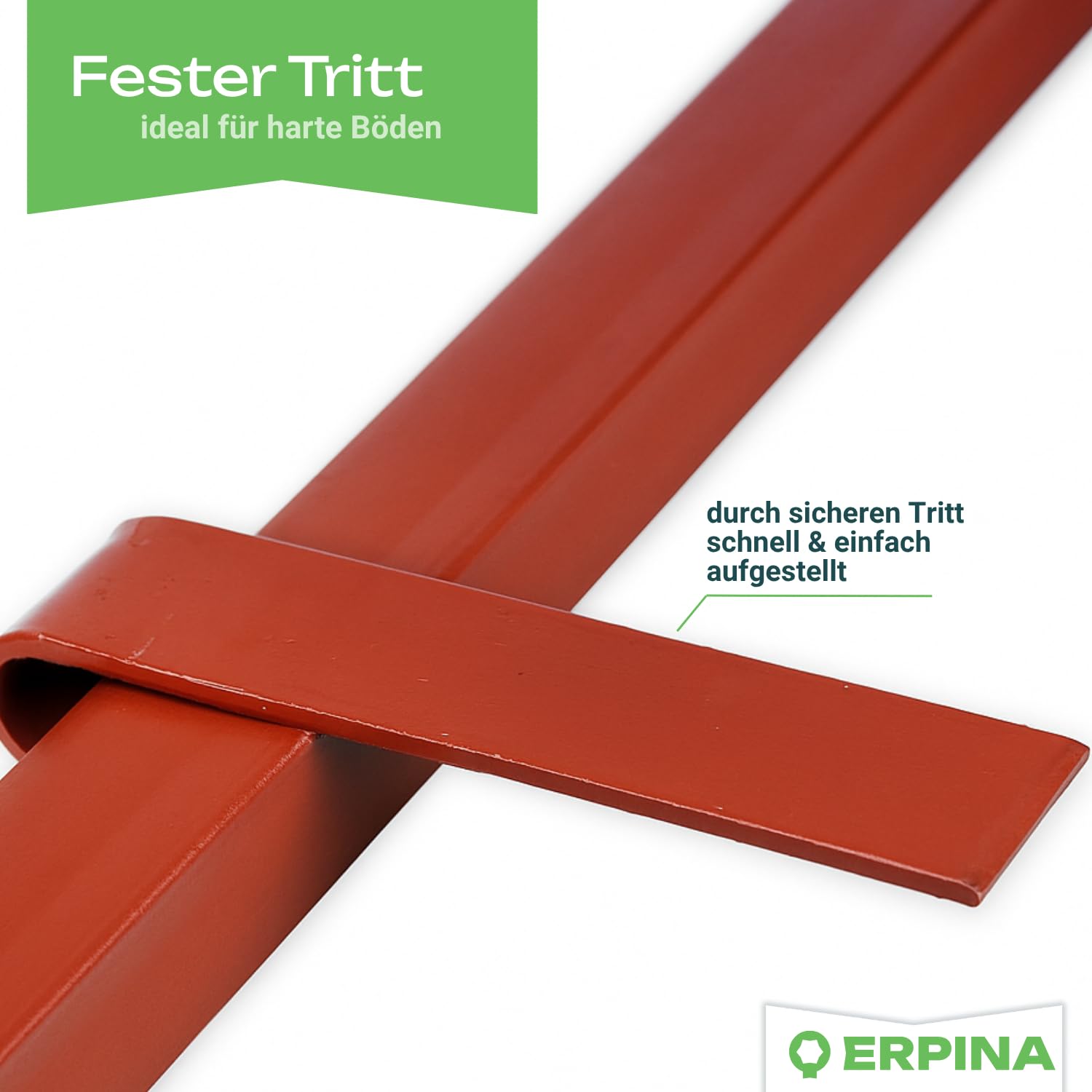 10er Pack Winkeleisenpfahl 115cm lang - der robuste Weidezaunpfahl für harte Böden verleiht dem Weidezaun sicheren Halt - für die langlebige und sichere Einzäunung von Weideflächen.