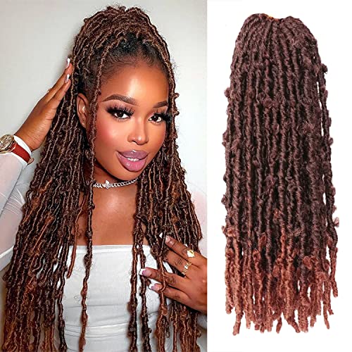 Butterfly Locs Crochet Hair 6 Packs Long Faux Locs Crochet Braids Pre looped Distressed Locs Soft Locs Crochet Dreadlocks Synthetic Hair Extensions (T350