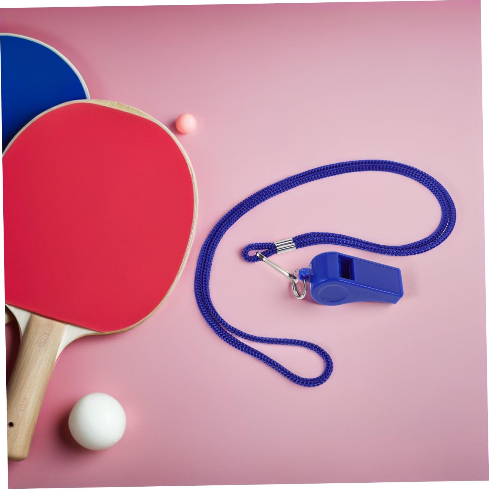 PRETYZOOM 36 Piezas Silbatos Deportivos para Emergencia con Cordón Silbato Plástico Resistente para Árbitro Camping Senderismo Fútbol y Baloncesto Sonido Fuerte Azul