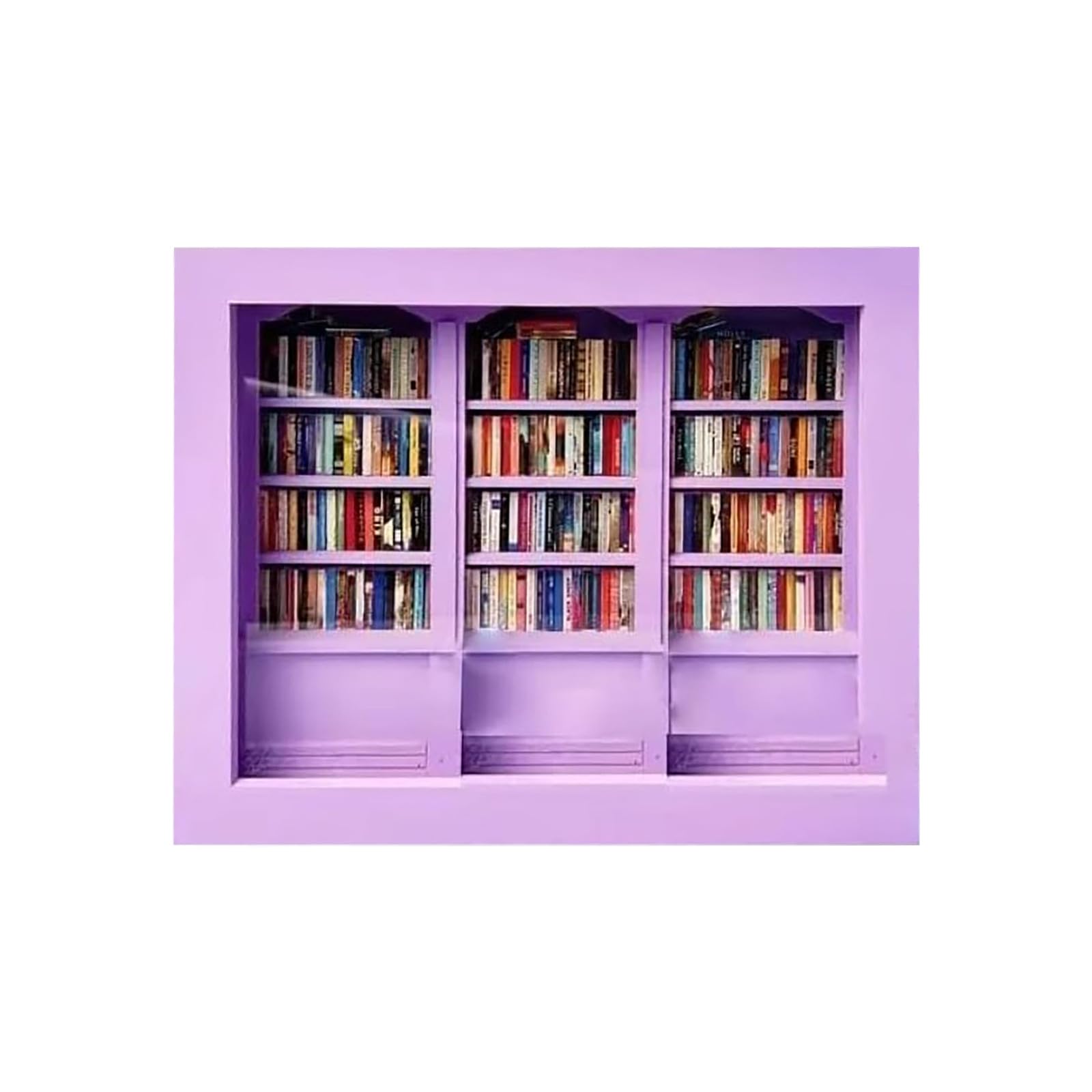 Libreria In Miniatura 'Anxiety' Con 60 Mini Libri In Legno - Giocattolo Antistress Fidget, Decorazione Da Scrivania Per Amanti Dei Libri, Idea Regalo Originale 9,4x5,1x6,3 Cm