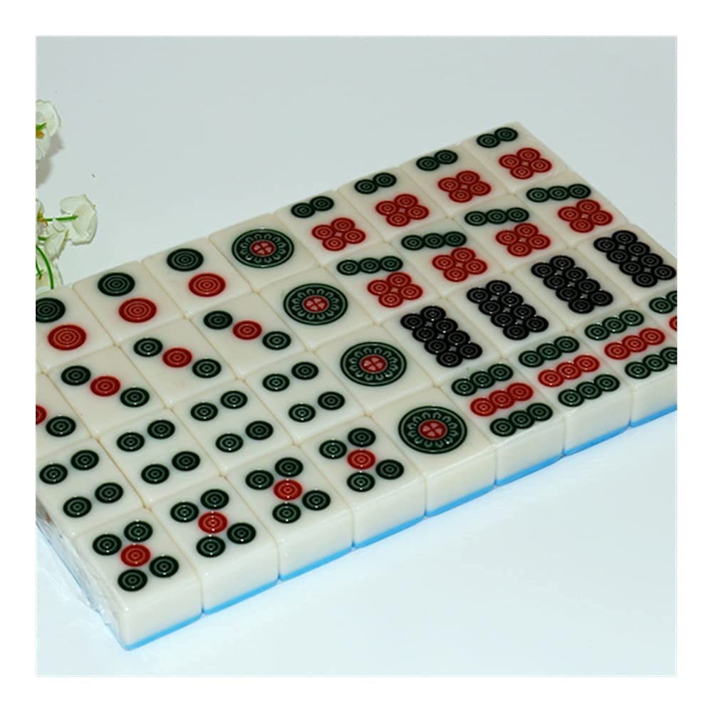 Zestawy Mahjong Chiński chiński zestaw gier Mahjong z plastikowym pudełkiem, klasyczny, pełny rozmiar Kompletny zestaw Mahjongg do gry na imprezę domową Zestaw do zabawy w czasie zabawy Mah Jongg