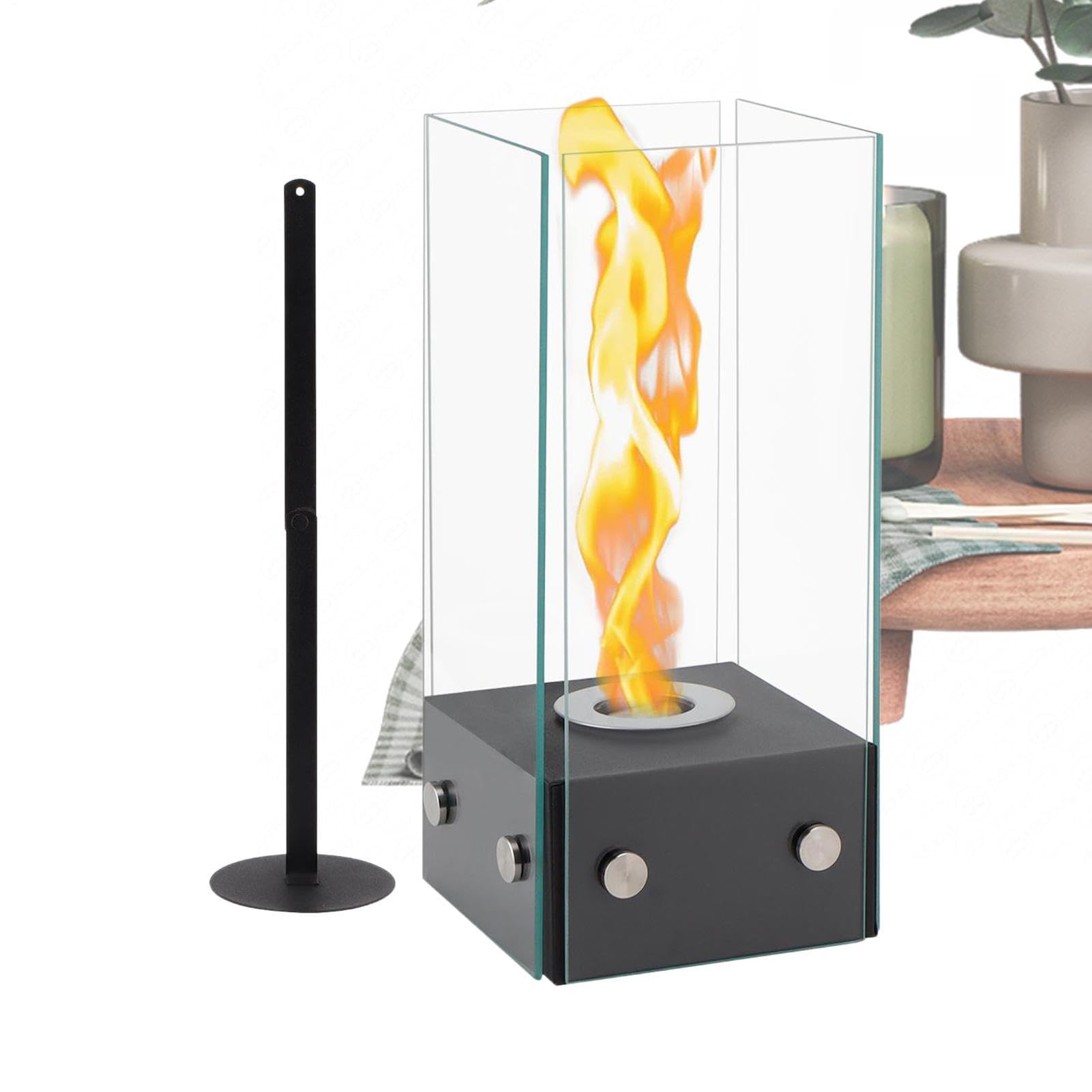 Chimenea de sobremesa para Interior Quemador de Llama Real sin Olor