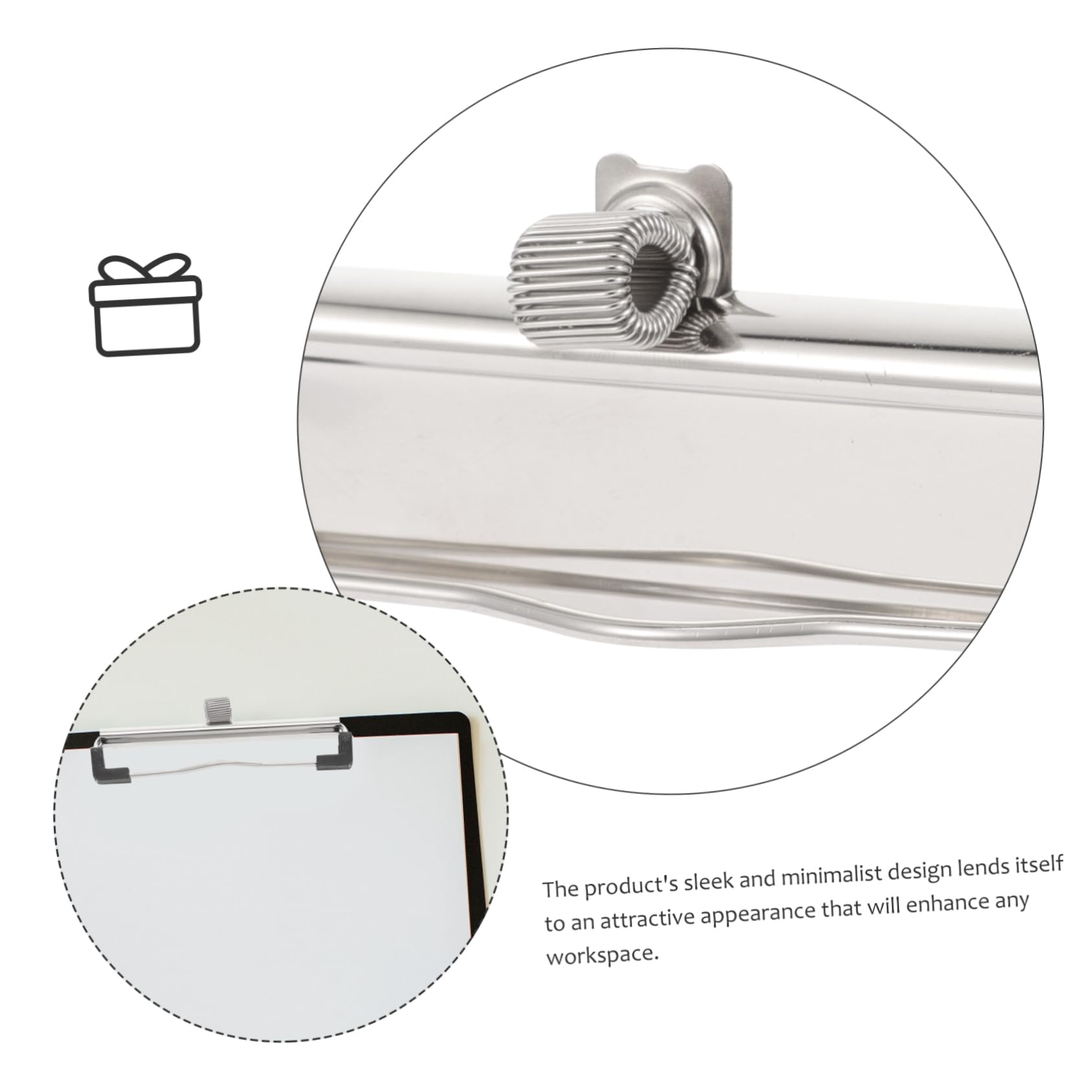 Clip Design Minimalista in Metallo Meccanismo di Bloccaggio Forte per Appunti 5 Pezzi e Resistente per Ufficio e Scuola
