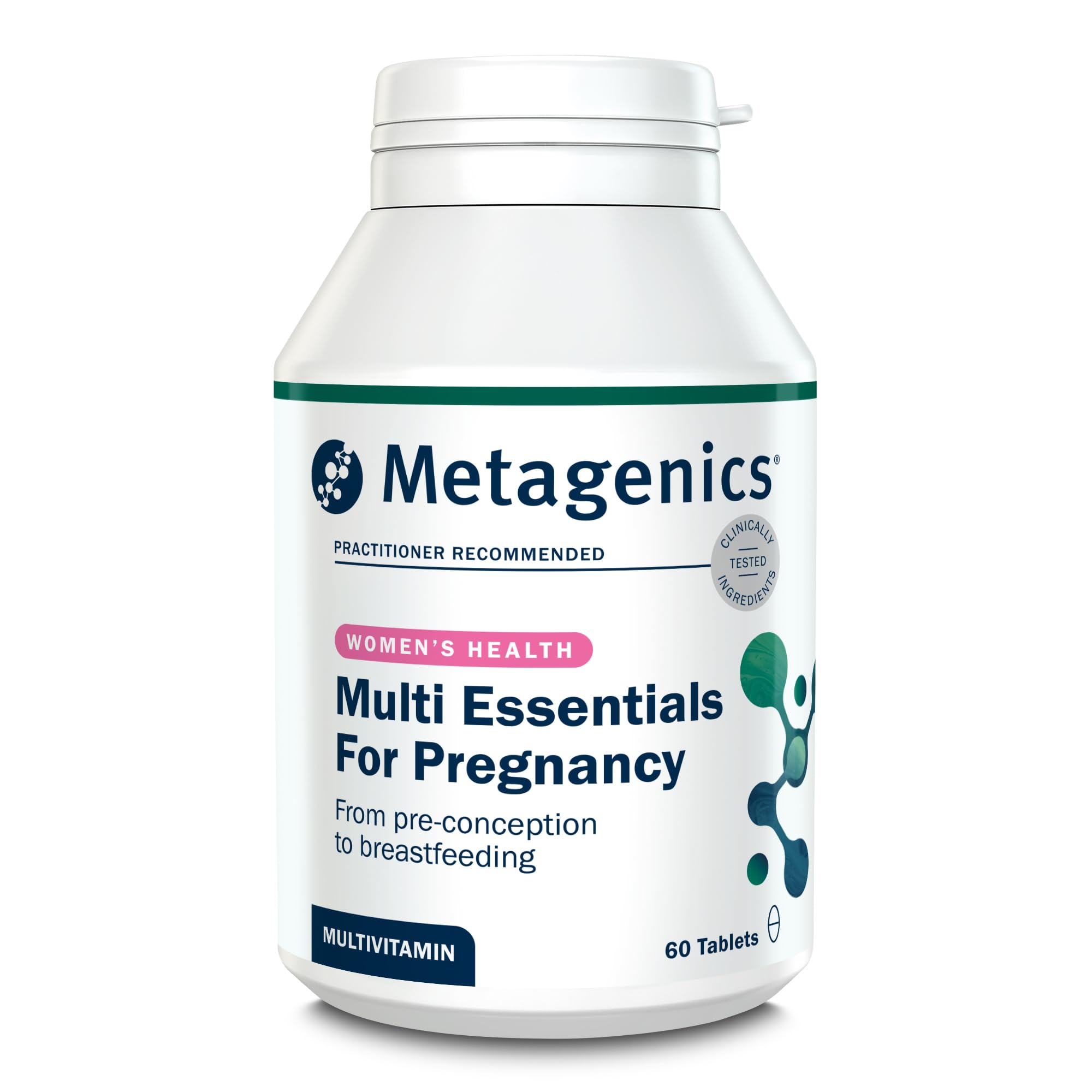 Multi Essentials for Pregnancy Multivitamin with Folic Acid - 25 Vitamins & Minerals for Pre-Conception, Pregnancy & Breastfeeding - Vegetarian and Vegan - 60 Tablets