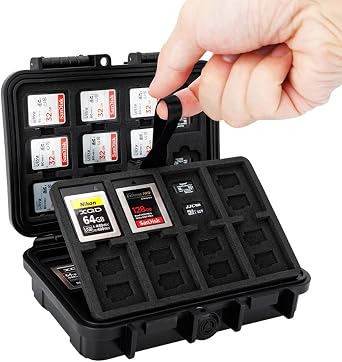 KIWIFOTOS 114 Slots Memory Card Hard Case Holder, fits SD/TF/CFB/XQD Cards