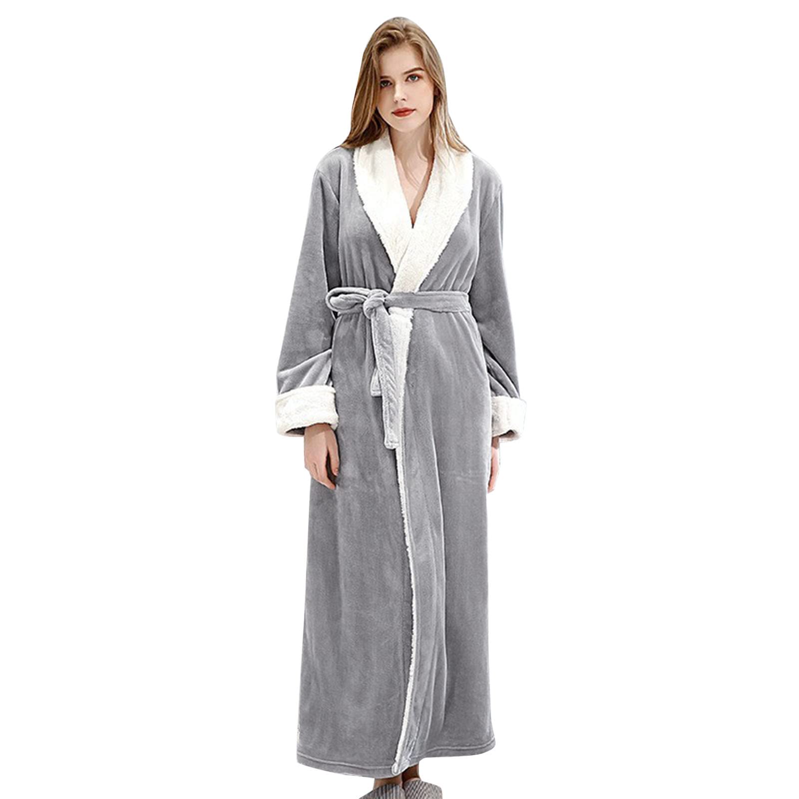 Peignoir flanelle pour homme et femme idée cadeau peignoir polaire uni
