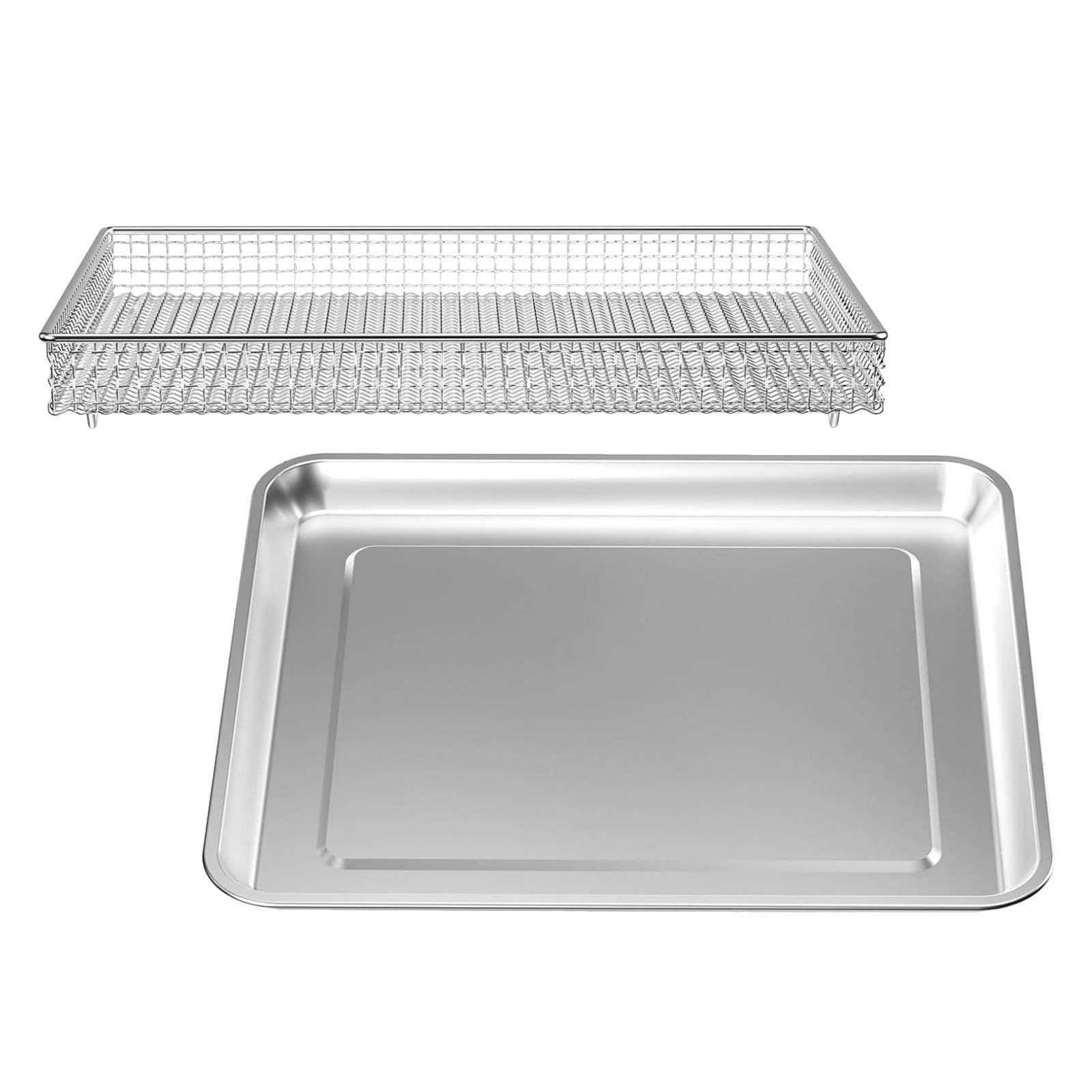 Cestello per Forno e Friggitrice ad Aria in Acciaio Inox 29, 20x25, 40x5