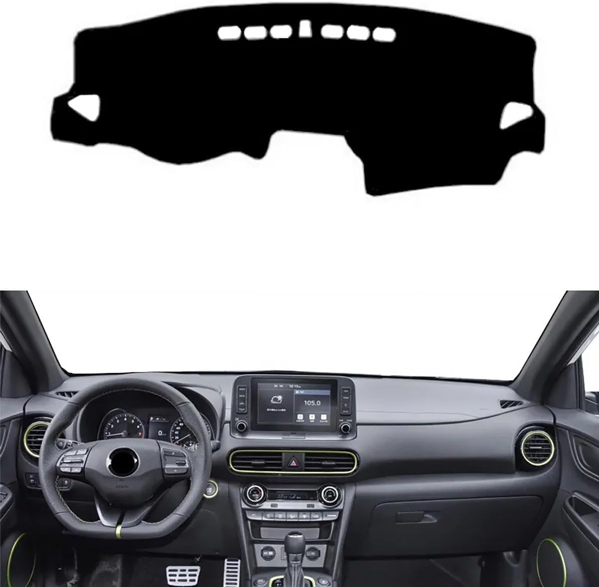 ZhangXD Car Dashboard Cover for Hyundai Encino 2018–2021