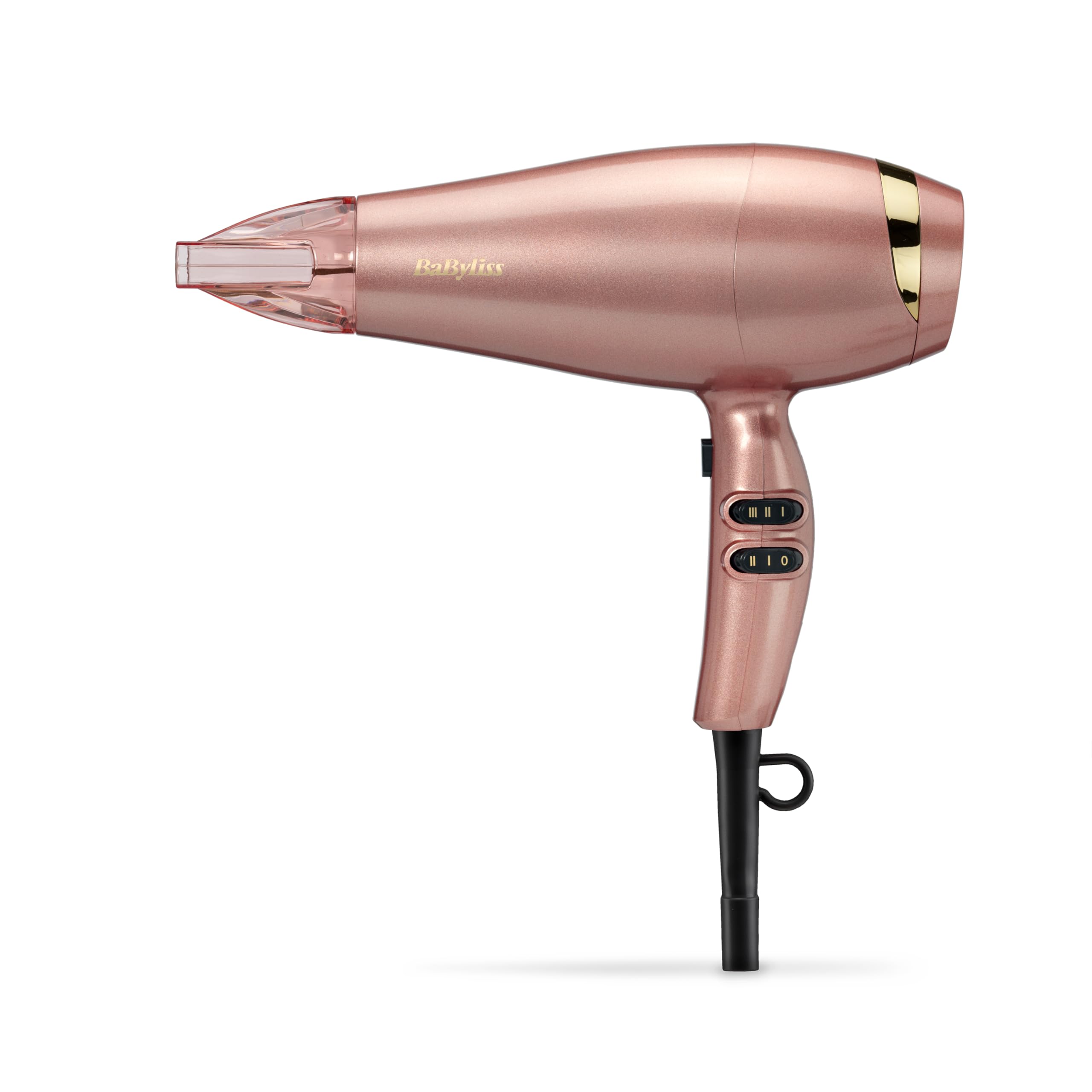 BaByliss Rose Gold Hair Dryer - 2100W Professional Ionic Blow Dryer, Lightweight Travel Hairdryer, Fast Drying Ceramic Hair Dryer, 3 Heat & 2 Speed Settings, Silver, 5336UBaByliss Rose Gold Hair Dryer - 2100W Profession…