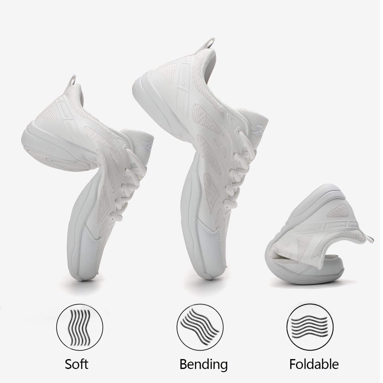 Cheerleading Schuhe Cheer Tanzschuhe Damen Cheerleader Kinder Fitness Gymnastik Training Sneaker rutschfest Mädchen Tumbling Grundschulkind