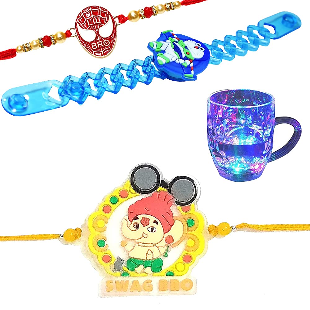 ASTRODIVINE Led Rakshabandhan Rakhi with Led Mug for Kids, Boys Girls, Best Rakhi Gift for Kids, Brother, (Set of 4Pcs)(2005) (B09B5X96NH) Amazon Price History, Amazon Price Tracker