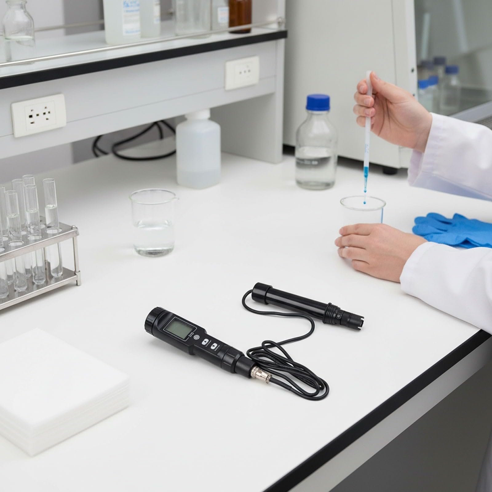 Digitaler DO-Messer 0.0-30.0 mg/L mit automatischer Temperaturkompensation, ideales Sauerstoffmessgerät für Labor, Fischzucht und Wasseraufbereitung