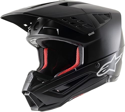 Casco Alpinestars SM5 Sólido, Protección Ligera para Pilotos de MX