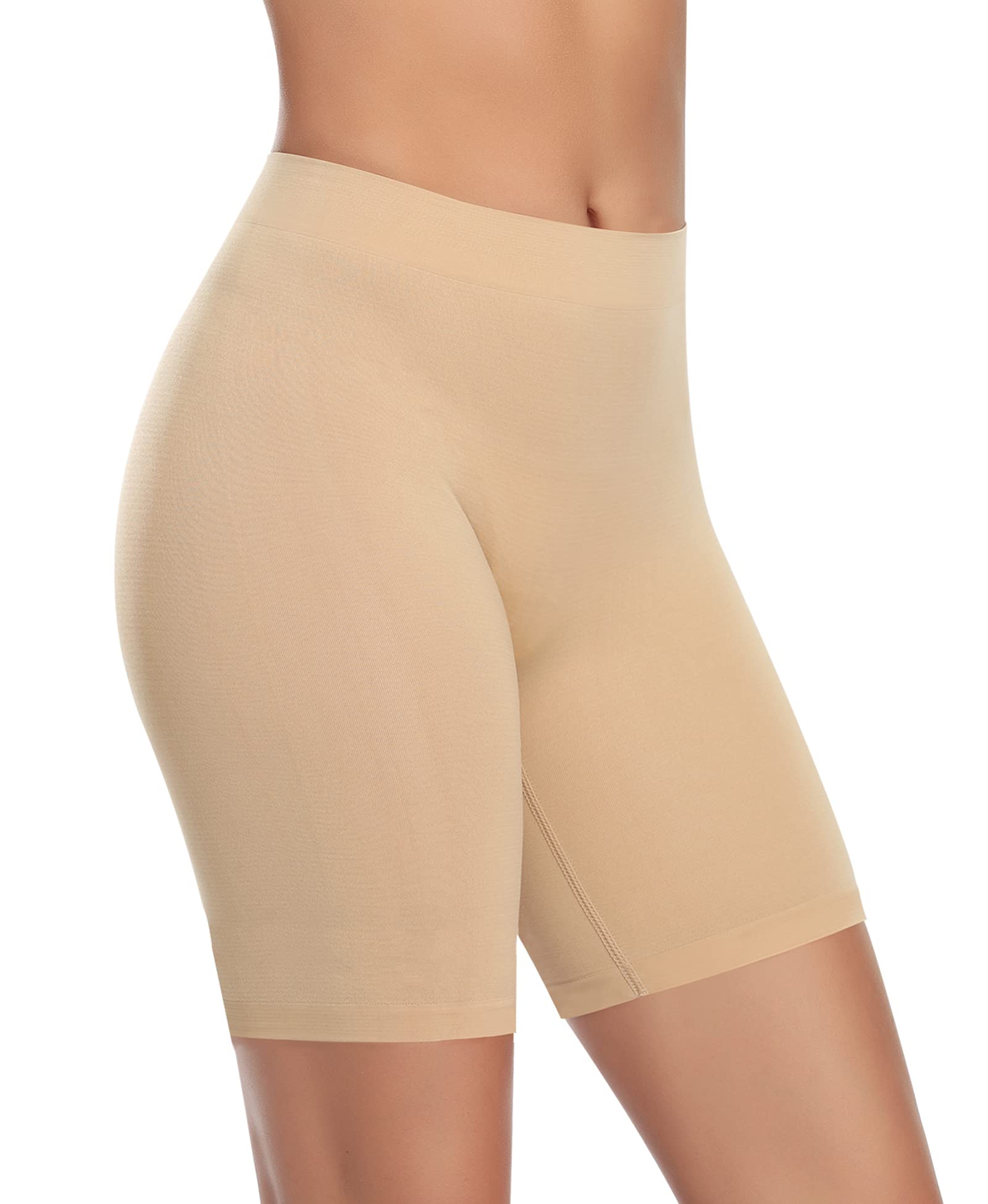 YARRCO Damen Unterhose Unter Rock Kurze Hose für Kleid Unterrock Hohe Taille Slipshort Radlerhose Boyshort Boxershorts Unterwäsche