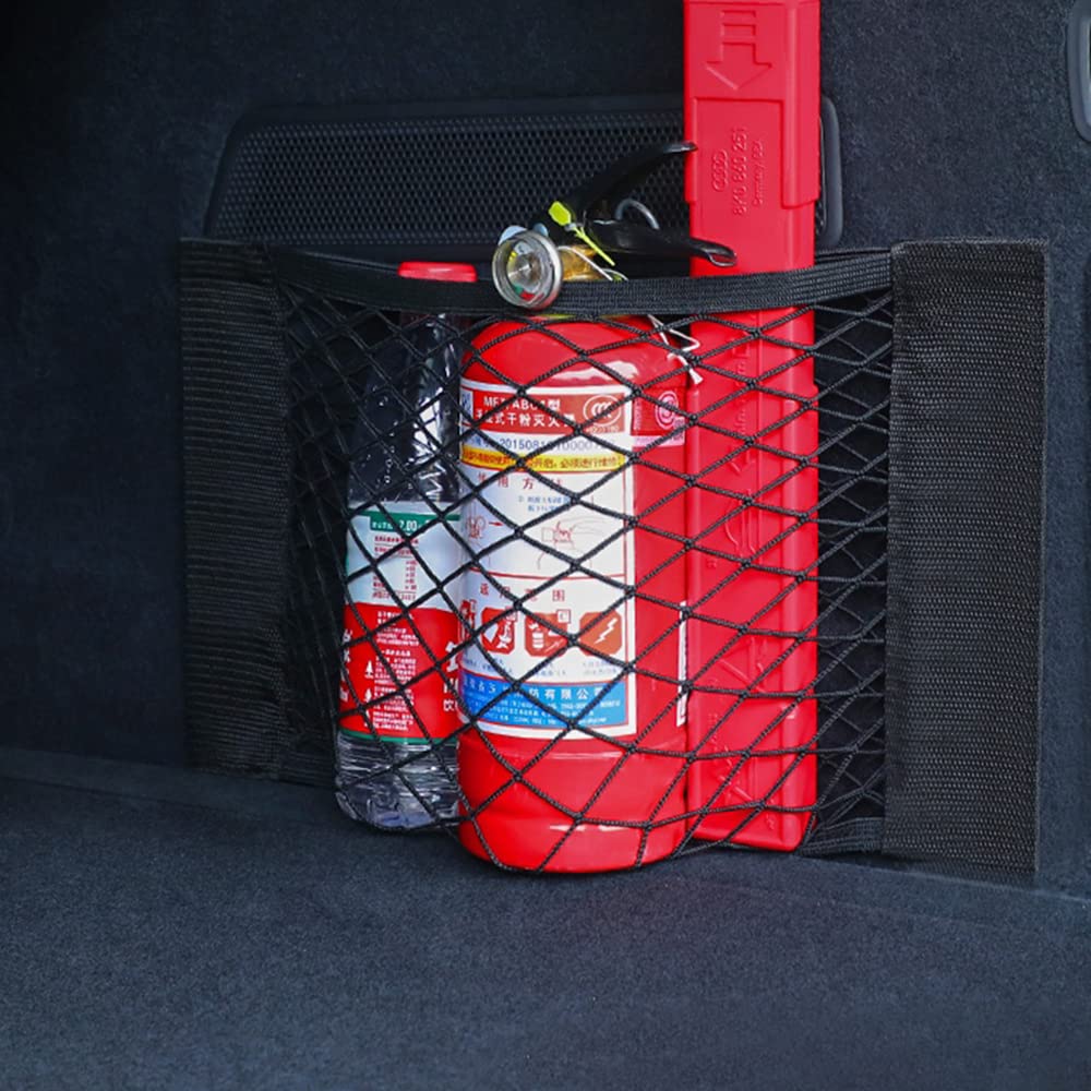 Filet De Rangement Voiture 4 Pièces - 30x25 Cm - Organisation Coffre Et Habitacle