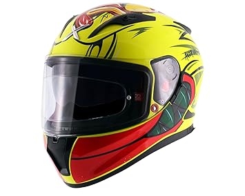 Axor Street Racing Duck Yellow Red Helmet-L