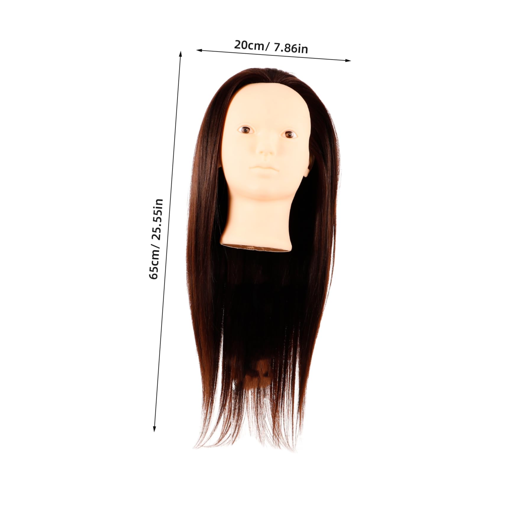 Healeved Professional Wig Mannequin Head Human Hair Hair Styling Training Head for Braiding Curling Practice