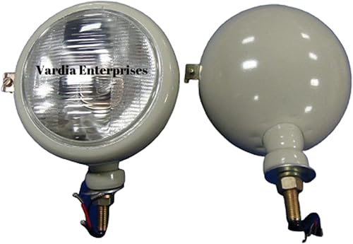 Generic 310066f conjunto de 2 12 V gris tractor cabeza lámpara luces para Ford 2N 8N 9N 600 800 Naa
