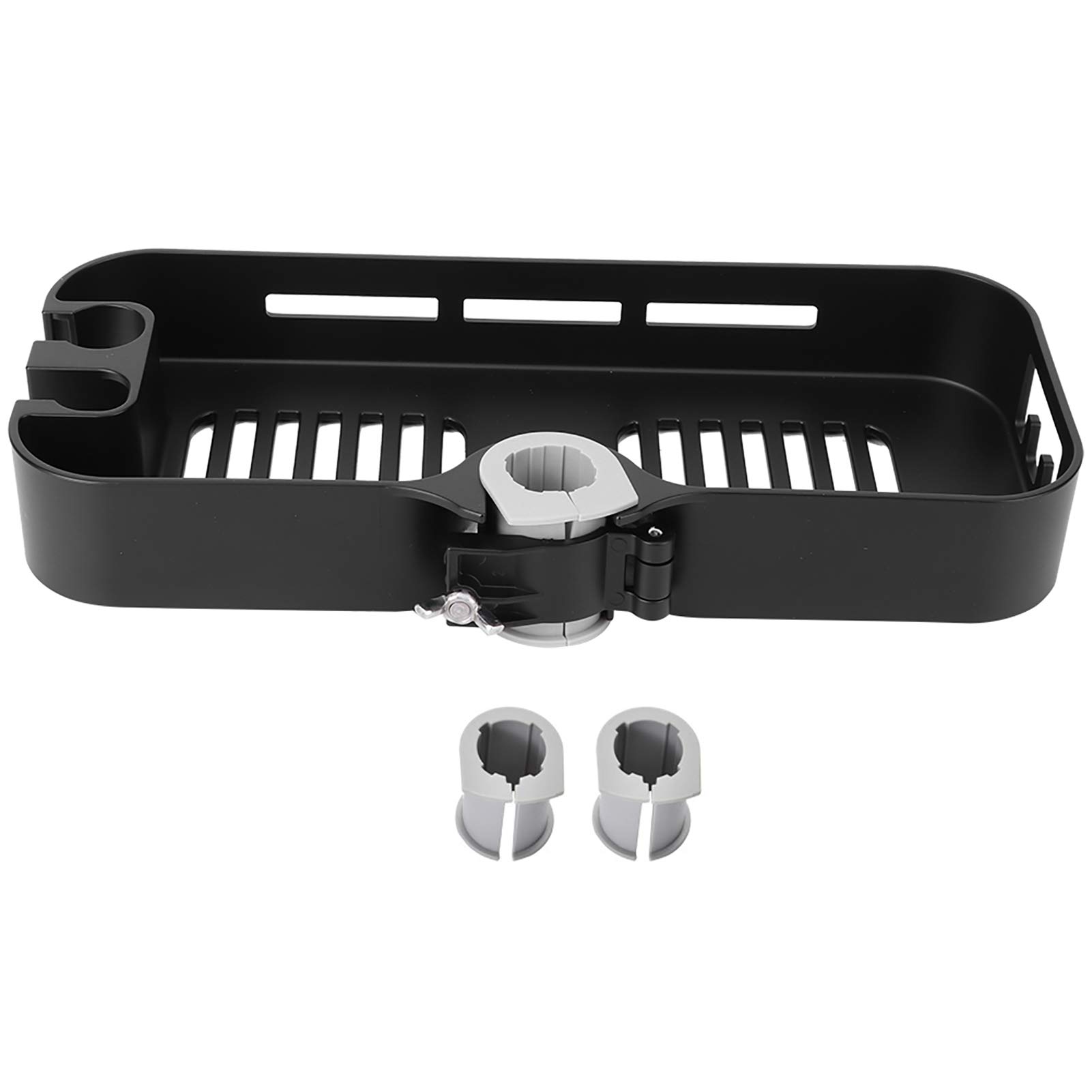 shenruifa Shower Pole Storage Shelf Rack with Shower Heads Holder Bathroom Accessory Matte Black