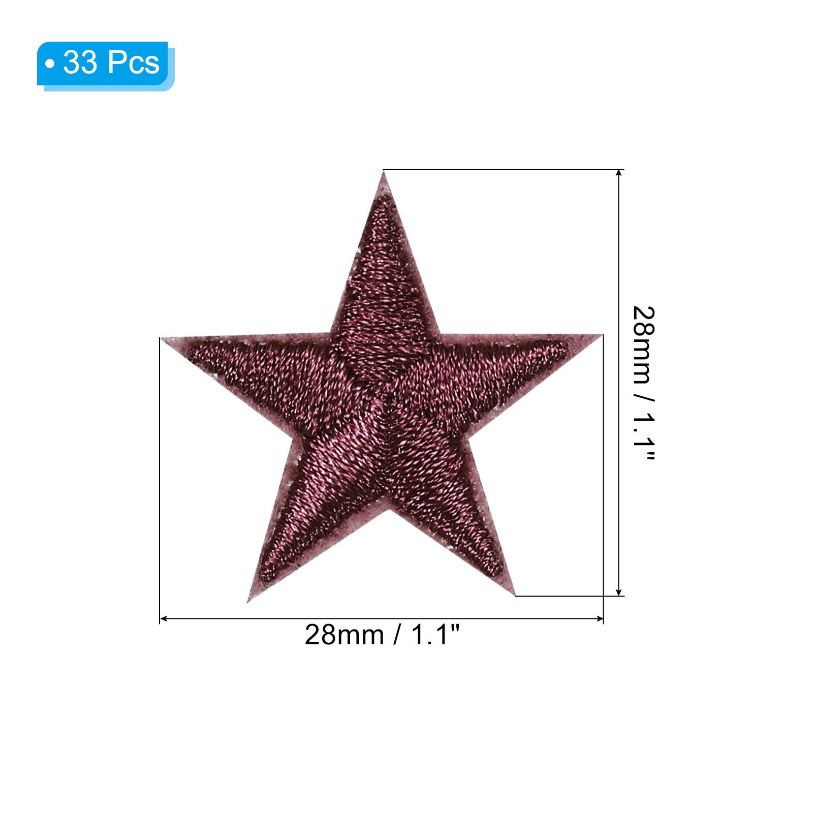 Toppe Termoadesive Stella - 33 Pezzi Ricamati Bianchi Per Cucire Su Jeans, Zaini, Cappelli E Riparare Vestiti - Foto 2