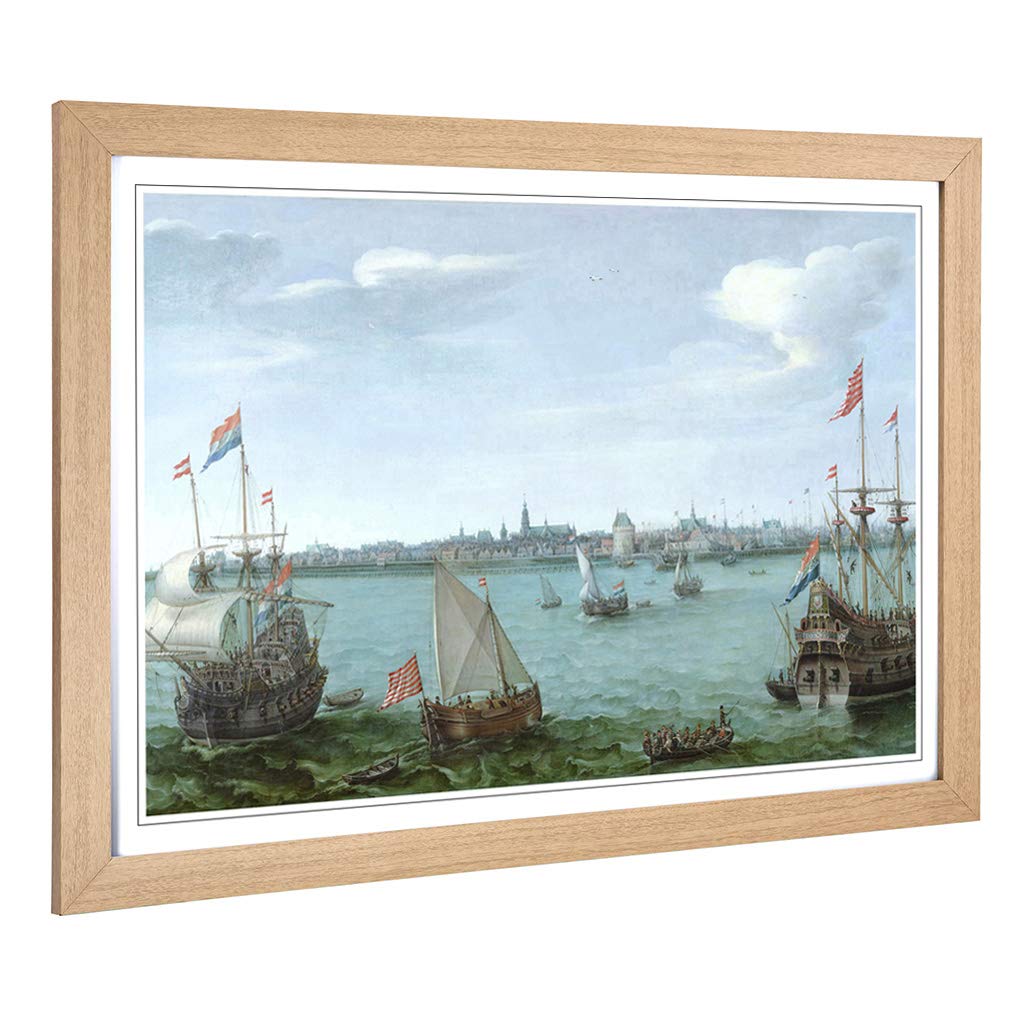 Big Box Art Framed Print of Abraham Adam Willaerts Painting Design | Wall Art Picture | Home Decor for Kitchen, Living Room, Bedroom, Hallway, Oak, A2 / 24.5x18 Inch / 62x45cm