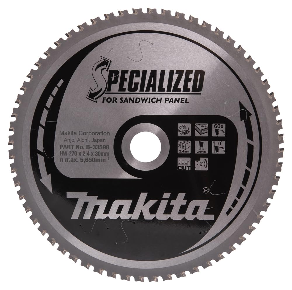 Makita B-33598 - Hoja de sierra especializada 270 x 30 mm, 60 z